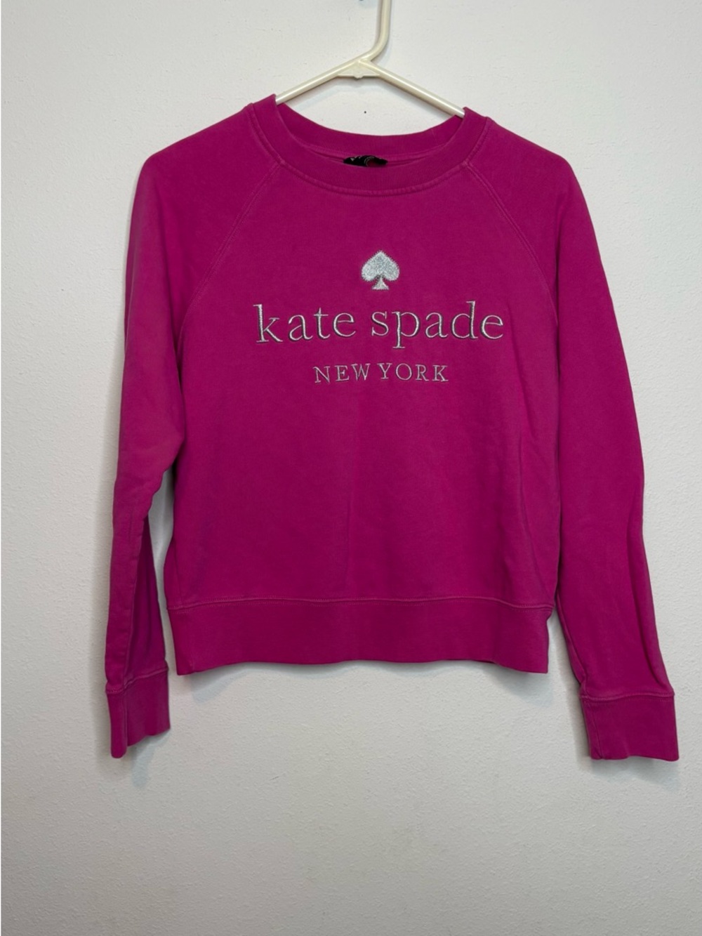 kate spade Hot Pink Knit Crewneck Sweater - Picture 2 of 5